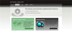 Desktop Screenshot of air-france-sucks.com